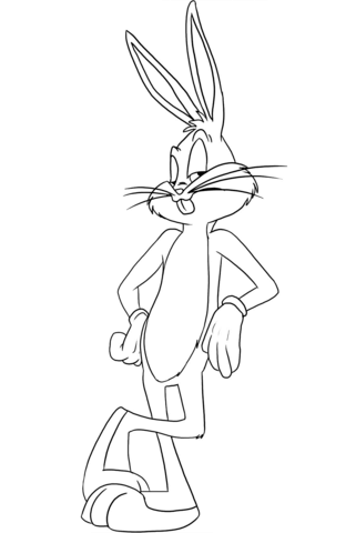 Bugs Bunny Coloring Page